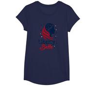 Liberty Belle Étoiles patriotiques pour Filles Rouge Blanc Bleu T-Shirt, Fille, Bleu Marine, XS