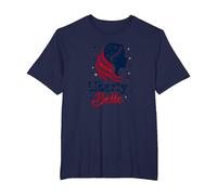 Liberty Belle Étoiles patriotiques pour Filles Rouge Blanc Bleu T-Shirt, Homme Grandes Tailles, Bleu Marine, 4X Tall