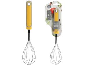 "LIBERTY COOK IN PREMIUM" FOUET METAL 27CM 3 COULEURS GRIS/TAUPE/MOUTARDE