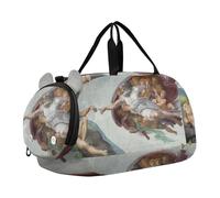 Liberty Delacroix Sac de sport pour enfant Motif peinture française, Michel-Ange Création d'Adam, Classique