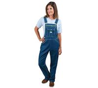 Liberty Denim Bib Overalls Salopettes, Bleu Indigo délavé, XXL Femme