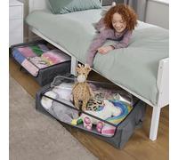 Liberty House Toys Lot de 2 Chariots de Rangement à roulettes pour Dessous de lit