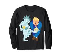 Liberty Kicks Trump 2020 Choix Anti Donald Cadeau Démocrate Manche Longue