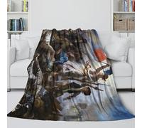 Liberty Leading The People Couverture Flanelle - Delacroix Plaid Douce Cadeau Anniversaire pour Fils/Fille/Petit-Fils/Petite-Fille/ami - Chambre À Coucher Salon Canapé Décor 70x80inch(180x200cm)