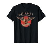 Liberty Or Death 1776 250th Old School Tattoo Eagle USA T-Shirt
