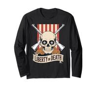 Liberty Or Death Calavera Rifles Mexican Gun Pride Manche Longue