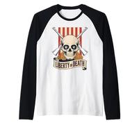 Liberty Or Death Calavera Rifles Mexican Gun Pride Manche Raglan