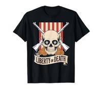 Liberty Or Death Calavera Rifles Mexican Gun Pride T-Shirt