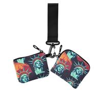 Liberty Pattern Lot de 2 porte-cartes pour femme avec dragonne, Motif Liberty, 1 size, Décontracté