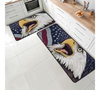 Liberty Roar Lot de 2 tapis de cuisine rembourrés anti-fatigue avec dos antidérapant à mémoire de forme pour évier, buanderie, bureau 119,4 x 43,2 cm + 73,7 x 43,2 cm