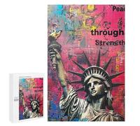 Liberty Statue Strength & Peace Puzzle 1000 Pièces Educa Jouet en Bois Cadeau Unique Décoration Intérieure Jeu Éducatif Challenge Toy Adultes Et Enfants À Partir De 14 Ans 1000 PCS