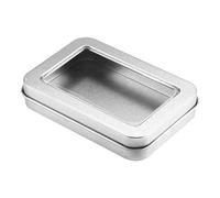 Libetter Petite Boîte Métallique Rectangulaire Métal Vide Charnière Boîtes, Boîte De Rangement Portable avec Couvercle pour Petits Objets, Stockage D'articles Divers, 9x6x2cm