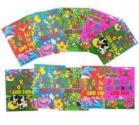 Libetui Lot de 10 mini livres de coloriage pour enfants - Petit cadeau pour fête d'enfant, mariage, anniversaire d'enfant, cahiers de coloriage, football, princesse, ferme, jungle