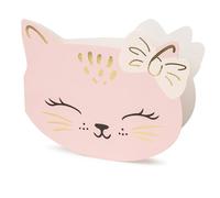 Libetui Lot de 6 cartes d'invitation chat kitty anniversaire fille anniversaire enfant invitations anniversaire chat rencontre chat fête invitation invitation