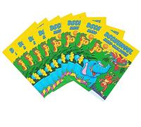 Libetui Lot de 8 Livres de Coloriage Jungle Safari pour Enfants - Animaux de la Jungle - Cadeau d'Invités - Mini Livre de Coloriage