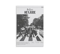 LIBFDCK Poster décoratif sur toile d'Erik The Beatles Abbey Road pour chambre - Impression esthétique - Décoration murale - 60 x 90 cm - Style sans cadre