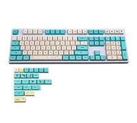 LIbgiubhy 130 touches Fleurs de printemps Thèmes Capuchons de touches de sublimation de la hauteur Jeu de touches pour clavier mécanique personnalisé