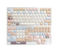 LIbgiubhy Beau set de touches Sea Salty Kittey pour 140 touches Mao Hauteur Clavier mécanique Capuchons de rechange Thème dessin animé