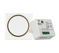 LIbgiubhy Boîtier de commande à canal unique 110-240 V Interrupteur mural sans fil pour l'éclairage domestique et les appareils de ventilation