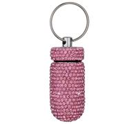 LIbgiubhy Boîtier portable à la mode alliage d'aluminium boîte de rangement pratique médicaments bling