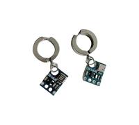 LIbgiubhy Boucles d'oreilles futuristes en forme de circuit extraterrestre punk, adaptées aux jeunes créateurs de tendances et aux fans de science-fiction