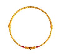 LIbgiubhy Bracelet réglable avec perles dorées et cordon rouge pour l'amitié, tissé à la main, accessoire de Nouvel An