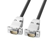 LIbgiubhy Câble de connexion droit 9 broches plaqué or 28AWG mâle femelle 9 broches pour ordinateur