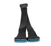 LIbgiubhy Câble d'extension USB 3.0 femelle vers mâle pour carte mère d'ordinateur USB3.0 19/20 broches 15 cm
