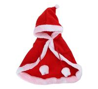 LIbgiubhy Cape de Noël pour animal de compagnie - Costume pour chien - Rouge - Élégant à porter