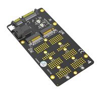 LIbgiubhy Carte adaptateur NVMe 2 en 1 vers SATA3 et SFF-8643 pour un transfert rapide des données et une extension de stockage