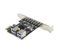 LIbgiubhy Carte d'extension PCIE USB 3.2 GEN1 5 Gbit/s - Carte de conversion USB 3.2 Gen1 - Taux de transfert 5 Gbit/s - Pour PC de bureau