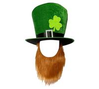 LIbgiubhy Chapeau vert pour la Saint-Patrick - Décoration de festival irlandais - Chapeau plat - Accessoires de fête - Fournitures de fête