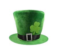 LIbgiubhy Chapeau vert pour la Saint-Patrick - Décoration de festival irlandais - Chapeau plat - Accessoires de fête - Fournitures de fête