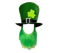 LIbgiubhy Chapeau vert pour la Saint-Patrick - Décoration de festival irlandais - Chapeau plat - Accessoires de fête - Fournitures de fête