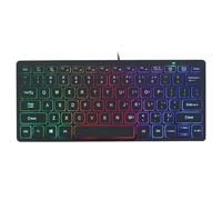 LIbgiubhy Clavier fin 78 touches Petite disposition Clavier transparent avec rétroéclairage multicolore Améliore l'attrait visuel