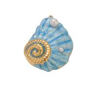 LIbgiubhy Collier avec pendentif en forme d'étoile de mer et coquillage en acier inoxydable robuste pour femme, taille unique, Comme décrit, Comme décrit.