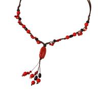 LIbgiubhy Collier de perles coloré fait à la main - Texture de perles - Multifonction - Convient pour les femmes et les filles