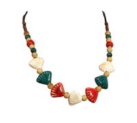 LIbgiubhy Collier de perles coloré fait à la main - Texture de perles - Multifonction - Convient pour les femmes et les filles