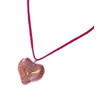 LIbgiubhy Collier élégant en forme de cœur avec pendentif en forme de cœur avec chaîne de couleur élégante - Accessoire de bijoux pour femmes à la mode