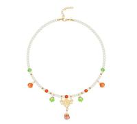 LIbgiubhy Collier ras du cou exquis en perles blanches - Collier moderne à perles - Bijoux de cou polyvalents pour réunions et réunions sociales