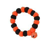 LIbgiubhy Collier ras du cou pour chien avec pompons, collier d'Halloween pour animal de compagnie, fournitures de fête