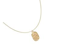 LIbgiubhy Collier sophistiqué avec pendentif en forme de tulipe en relief - Chaîne réglable