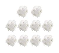 LIbgiubhy Commutateur linéaire marbre blanc 5 broches AxisHot Plug pour clavier mécanique Commutateur 10 pièces