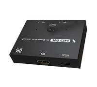 LIbgiubhy Concentrateurs de commutation 2 en 1 compatibles 8K @ 60 Hz avec prise en charge HDCP et compatibilité 4K @ 120 Hz