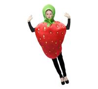 LIbgiubhy Costume d'ananas pour jeu de rôle, design réglable et accessoires en tissu doux pour les fêtes d'Halloween, costume d'Halloween doux