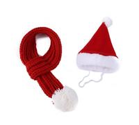 LIbgiubhy Costume de Père Noël pour animaux de compagnie, accessoires photo de Noël, Nouvel An, costume pour chiens, chats et plus encore