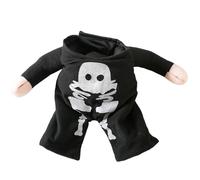 LIbgiubhy Costume de squelette pour chiens de petite à grande taille - Pour l'extérieur - Coupe-vent - Épais - Costume d'Halloween