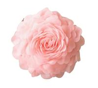 LIbgiubhy Coussins ronds faits à la main en forme de roses 3D pour salon, canapé, lit, mariage