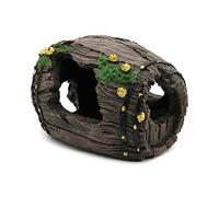 LIbgiubhy Décorations d'aquarium Vintage Baril d'aquarium Paysage Maison de grotte Poissons aquatiques Crevettes Aménagement paysager sûr