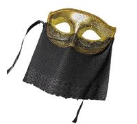 LIbgiubhy Demi visage vénitien pour bal masqué, Halloween, Mardi Gras, fête avec voiles